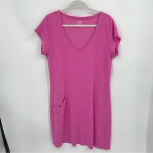 Horny Toad & Co Pink Cap Sleeve Tencel Blend FLXCL Shift Dress Size XL
